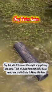 Ống Trúm Đặt Lươn 2 Đầu 39Cmx13.5Cm Nhựa ABS Siêu Bền Tặng Hộp Và Mồi Bẫy Lươn Cá Cua Trạch - SaFami Store