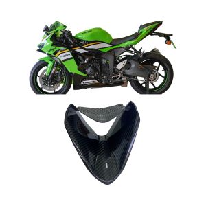 Ốp Chắn Gió Trước Bằng Sợi Carbon 3K Cửa Hút Gió Vỏ Bảo Vệ Cho Xe KAWASAKI NINJA ZX-6R 2024+