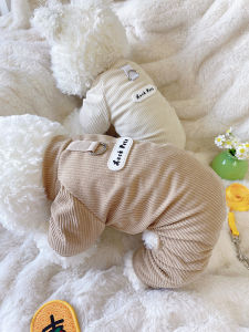 Bộ Quần Áo Nhung Teddy Dog 2025 Mới Bộ Quần Áo Nhung Mùa Thu Xuân Mỏng Cho Chó Nhỏ Bichon Pet Dog Quần Áo Nhung Bốn Chân