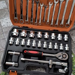 Bộ dụng cụ tháo mở ốc 37 chi tiết 1/2 inch Goodking thép CRV cao cấp sửa chữa ô tô - xe máy