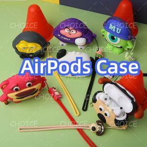 Cool cartoon  AirPods Case For AirPods Pro2 1/2/3/Pro Case AirPods 3 Silicone Soft A-pple Wireless Bluetooth Headset Anti drop AirPods 2 Gen Case [cchoice]