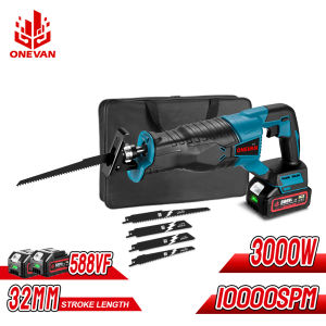 (free gift)588VF Reciprocating Saw Makita Electric Saw with 4 PCS Saw Blades for Woodworking Fit for Makita 18V Battery