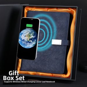 Wireless Charging Multi-function Business Notebook A5