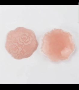 ปิดหัวนม 1 คู่ ปิดจุก ซิลิโคน ไร้กาว ติดแน่น Silicone Self-Adhesive Nipple Covers (Reusable) 1 pair ขนาดเส้นผ่านศูนย์กลาง 7.2 cm