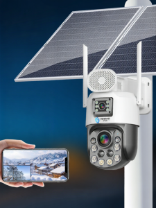 Wireless Solar Powered Optical Zoom Outdoor Camera Remote Monitoring System without Network 4G Photography J4054