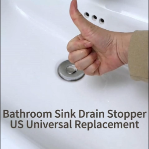 ตัวกรองระบายน้ำอ่างล้างหน้า จุกปิดท่อระบายน้ำ แกนทองแดง กระบอกกันกลิ่น ป้องกันกลิ่น สากล พอดี