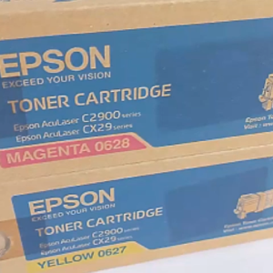 Epson AcuLaser C2900 / CX29 หมึกโทนเนอร์ สีดำ สีม่วงแดง และสีเหลือง