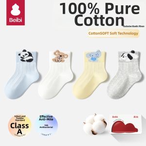 BEIBI | Breathable Lightweight Infant and Toddler Cotton Socks