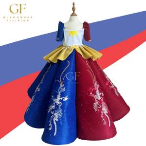 Baby Girl | Philippine Flag Inspired Umbrella Ballgown for Kids
