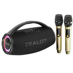 Zealot | Loa Bluetooth Di Động Zealot S97 Tích Hợp 1-2 Micro Máy Karaoke Không Dây Dùng Cho Gia Đình - Âm Thanh Stereo Chống Nước Với Sạc USB