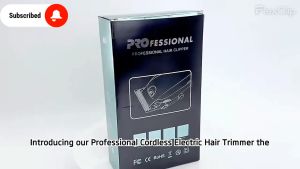 Professional Electric Cordless Hair Clipper Rechargeable LCD Digital Display Hair Trimmer For Mens Razor Distance Adjustable High Power Barber