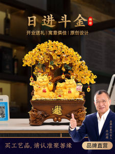 Daily Gold Lucky Cat Pachira Macrocarpa Decoration Living Room Office Wine Cabinet Front Desk Decoration Relocation and Opening Gift