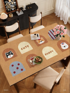 xy | Waterproof Oil-resistant Heat-resistant Easy-clean Vintage Luxury Tablecloth