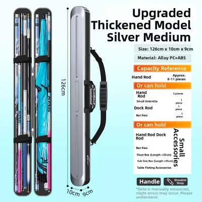 Portable Waterproof Fishing Rod Bag Hard Shell One Piece