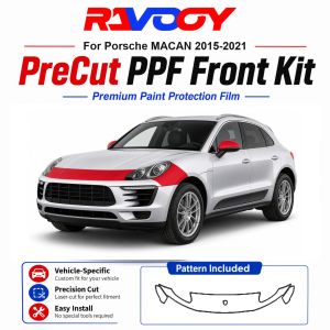 8.5mil TPU Precut PPF Kit For Porsche MACAN 2015-2021 - Hood Fenders & Mirror Set - Self-Healing Clear Bra Film