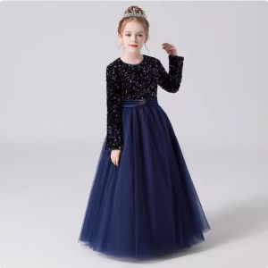 Princess Dress for Girls High-End Luxury Cotton Material Perfect for Piano Performances and Showcases Suitable for Kids Aged 9 Months to 18 Years