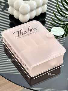 กล่องจัดระเบียบสายไฟสำหรับชาร์จโทรศัพท์มือถือแบบใสป้องกันฝุ่นพร้อมฝาครอบ กล่องจัดระเบียบอุปกรณ์สำหรับใช้ในบ้าน