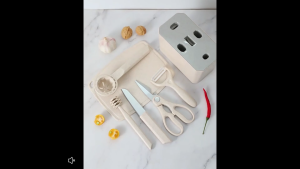 GOLIFE Kitchen Cooking Knife Sets 7PCS Fruit Knife Scissors  Chef Knife  Peeler Chopping Board With Knife Holder