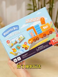 Đồ chơi xếp hình nam châm nhiều chủ đề Trang phục công chúa giao thông bảng chữ cái ABC hãng TOI manget box 6 themes Princess Dressing Alphabet Transport