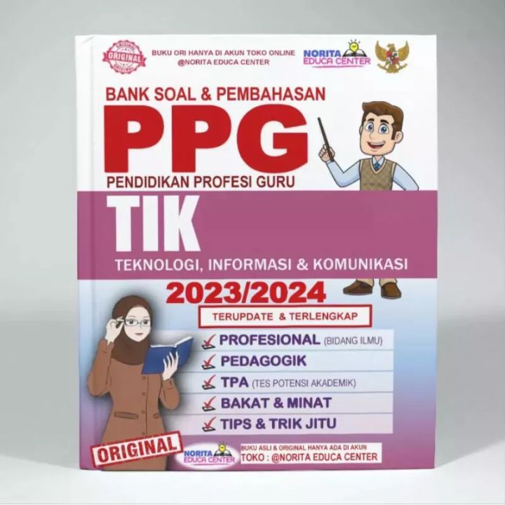 BUKU BANK SOAL DAN PEMBAHASAN PPG TIK 2023/2024 | Lazada Indonesia