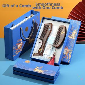 Natural Sandalwood Creative Comb Set