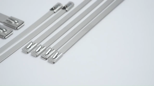 304 Stainless Steel Cable Tie Reusable Self Locking Zipper Tie Anti-Corrosion & High-Temp Multi-Size Pack (100PCS)