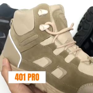 RUBTRACK - 401 PRO Sepatu Safety Pria Ujung Besi Anti Paku Safety Shoes Tracking Lapangan
