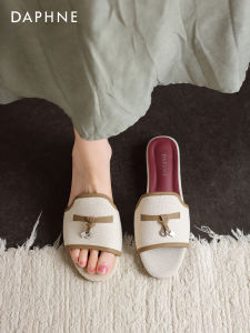 Daphne | Fish Mouth Slip-On Flat Sandals
