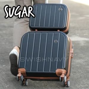 Pology กระเป๋าเดินทางล้อลาก รุ่น New Sugar กระเป๋าเดินทางล้อลาก รุ่น New Sugar 8880 14 18 นิ้ว วัสดุ ABS แข็งแรง น้ำหนักเบา หิ้วขึ้นเครื่องบินได้