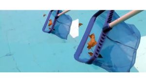 Swimming Pool Leaf Skimmer Net Professional Pool Cleaning Net Swimming Pool Skimmer Fish Tank Skimmer Leaf Rake Mesh Net Frame Cleaner