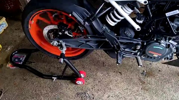 Paddock Stand for Motorcycle, Front and Rear Wheel Parking Bracket ...
