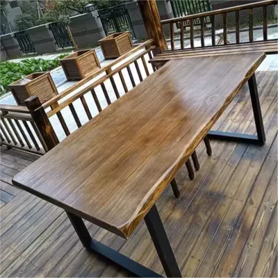 Solid Wood Long Slim Luxury Study Desk