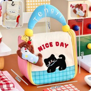 Cute Color-block Large Capacity Pencil Case