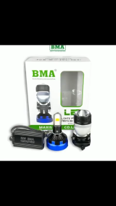 Đèn Pha LED Bi Cầu R05 BMA 120W Siêu Sáng Chân H4 - Đèn Pha Lắp Oto Xe Máy - Bảo Hành 2 Năm