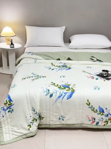 ผ้าห่มนาโน ผ้านวมฤดูร้อนทำจากผ้าฝ้ายคุณภาพดี ห่มไม่ร้อน หนานุ่มกำลังดี สำหรับการซื้อขายระหว่างประเทศ