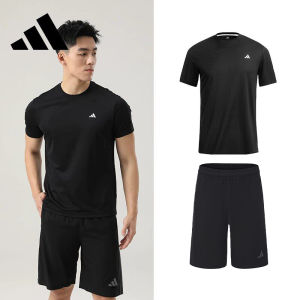 adidas | Mens Quick Dry Sportswear Set Summer Round Neck Short Sleeve Shorts