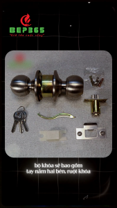 Khóa Tay Nắm Tròn Cửa Đi Hafele 489.93.130 Chất liệu Inox 304 - Bảo hành 12 tháng - BST