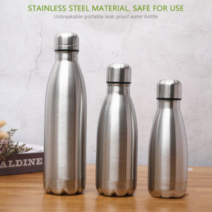 500 750 1000ml Water Bottles Stainless Steel Water Bottle 1 Liter Free Shipping Items Drink Bottle for Sport Travel Cups