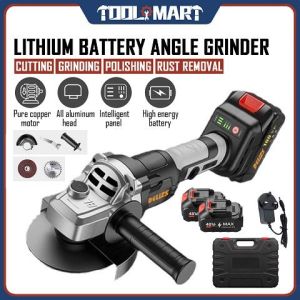 Cordless Angle Grinder Grinder Rechargeable Lithium Battery Portable Polishing Grinder Metal Cutting 2 Electric