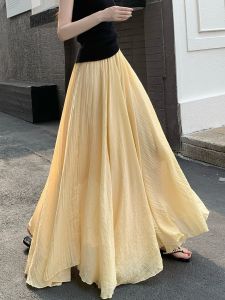 V.C.I | Pale Yellow Linen Cotton Skirt