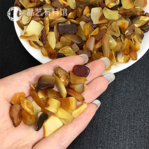 Pure Natural Amber Gravel Beeswax Rough Stone Small Particles Non-Porous Beeswax Pillow Filling Home Decorational Pebble