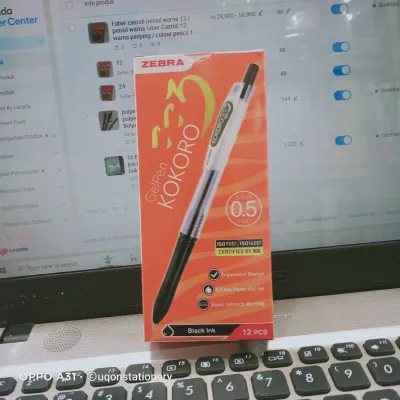 Pulpen jel KOKORO original / Bolpen tinta KOKORO 12 pcs / 1 pack pulpen KOKORO