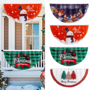 Christmas outdoor fan flag banner Merry Christmas Snowman Christmas decoration household items 2024 Christmas pendants