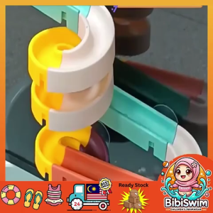 BIBISWIM Baby Bath Slide shower Toy Wall Water Track Rolling Ball Toy Bathroom Toys for Kids | 洗澡玩具