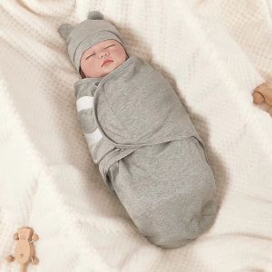 ผ้าฝ้าย 100% 0-3 เดือนทารกแรกเกิด Swaddle Sleepsack เด็กทารกเกิดใหม่ Swaddling ผ้าปูที่นอน