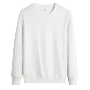 Mens Fleece Lined Thickened Long Sleeve Hoodie Casual Loose Fit Large Size round Neck Sweatshirt Stylish Autumn Winter Top