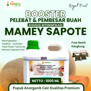 Pupuk Mamey Sapote Topfarm - Pupuk Penyubur Pelebat Buah Pembesar Buah Dan Booster Cair Agar Tanaman Mamey Sapote Cepat Berbuah