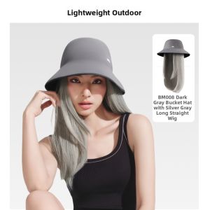 Beneunder | Sun Protection Wig Cap Detachable Hair Accessory Female Bucket Hat