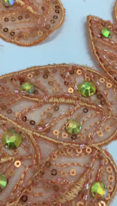 1pcs Leaf Patch Sequins Patch Rice Bead Flower Patch Rhinestone Patch Lace Patch DIY Clothing Flower Patch Sewing Dress