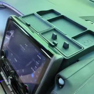 Car Behind Screen Silicone Organizer Box for Toyota Alphard Vellfire 40 Series Right-Hand DriveDashboard Storage Tray Organizer